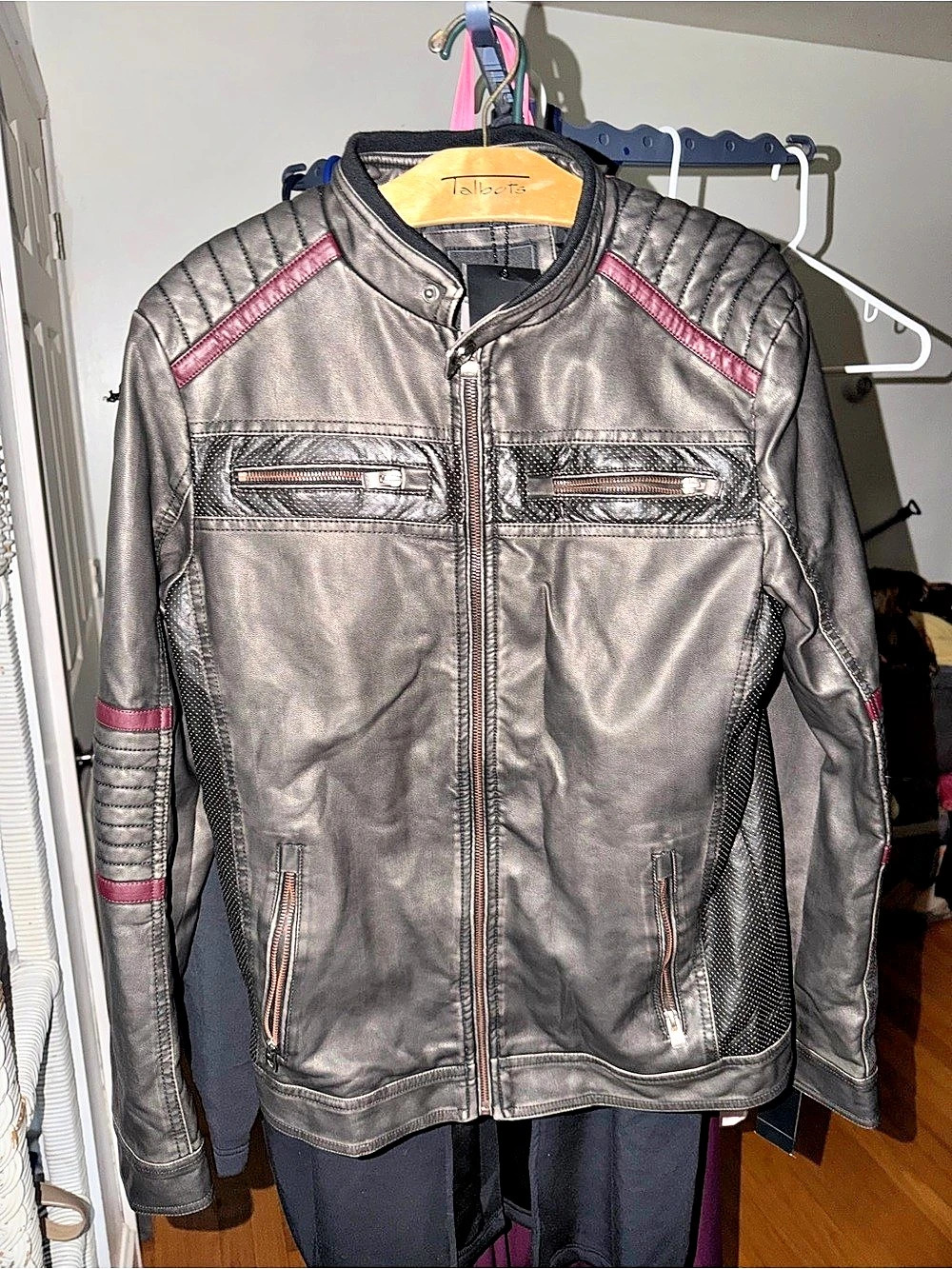 Xray faux leather moto jacket Moto Jacket in Black Size Small NWT
